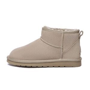 EverAu Womens/Ladies Finch Ultra Classic Cow Suede Mini Boots / Sand